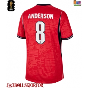 England Elliot Anderson #8 Bortatröja VM 2026 Kortärmad